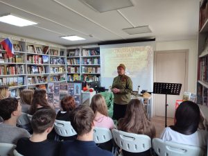 О «маленьких» героях «большой» войны поговорили в ЦБ Щербинки. Фото: официальная страница Центральной библиотеки в социальных сетях