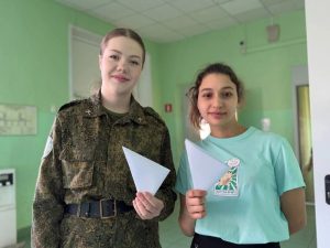 Волонтеры школы №2122 приняли участие во Всероссийской акции. Фото: официальная страница школы №2122 в социальных сетях