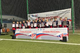 Участники ДФК «Олимпия» заняли призовые места на турнире по футболу «Кубок России». Фото предоставил тренер ДФК «Олимпия» Сергей Козаченко